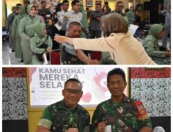 HUT ke-80 TNI dan HUT ke-75 Kodam IV/Diponegoro, Kodim 0716/Demak menggelar Bakti Teritorial Prima Donor Darah