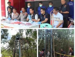 Polres Muara Enim Gelar Konferensi Pers Ungkap Kasus Illegal Drilling di Wilayah Gunung Megang