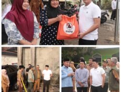 BUPATI DEDI IRAWAN SERAHKAN BANTUAN KE MASYARAKAT TERDAMPAK KEBAKARAN MTS NU KRUI