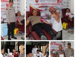 POLRES MUARA ENIM GELAR DONOR DARAH DALAM RANGKAIAN HUT HUMAS POLRI KE-74