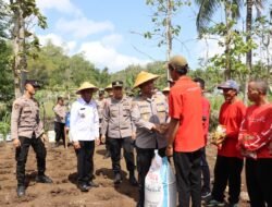 Polres Wonogiri Dukung Swasembada Pangan, Tanam Jagung Serentak Kuartal IV di Pracimantoro
