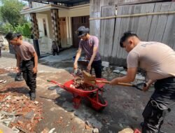 Polres Temanggung Tanggap Bencana di Tanjungsari  ​