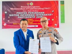 Bidhumas Polda Sulteng Teken MoU Dengan Fakultas Sastra Unisa, Wujudkan Proyek Perubahan SIIP