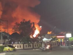 Kebakaran Hebat Landa Salah Satu Kafe di Palu Barat, Polresta Palu Lakukan Identifikasi