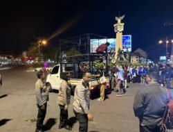 Polres Sukoharjo Amankan Aksi Damai BEM Solo Raya di Tugu Kartasura