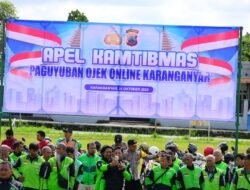 Semangat Kebersamaan di Jalanan: Ojol dan Polisi Bersatu Jaga Kamtibmas Karanganyar