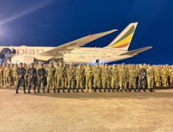 Tuntas Jalani Misi Perdamaian Dunia, Prajurit Garuda Disambut di Bandara Soekarno-Hatta