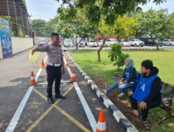 Aipda Joko Sosialisasikan Mekanisme Ujian Praktik SIM di Satpas Kendal