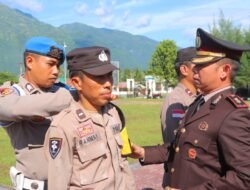 Kapolres Sigi Kukuhkan Jabatan Pamapta SPKT