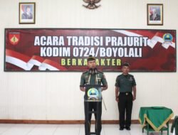 Dandim 0724/Boyolali Lepas Perwira dengan Penuh Kehormatan dan Kekeluargaan