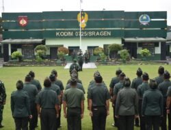 Kodim Sragen Laksanakan Upacara Bendera Peringati Hari Sumpah Pemuda Ke-97
