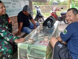 Babinsa Koramil 06/Wedung Manfaatkan Warung Kopi Sebagai Media Komsos Dengan Warga Binaan