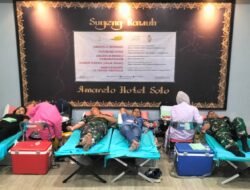 Setetes Darah Prajurit Untuk Kehidupan, Danramil 03/Serengan Donorkan Darah