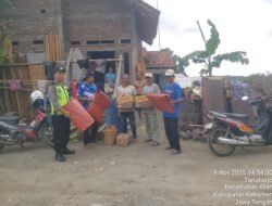 Polres Kebumen Salurkan Bantuan Untuk Korban Tanah Longsor di Tiga Kecamatan, Warga Diminta Waspada 