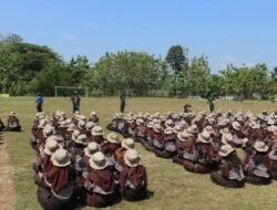 Bati Koramil Beri Pelatihan Korps Kadet, Bentuk Karakter Disiplin Siswa SMKN   