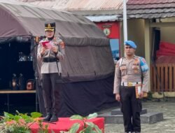 Polres Pesisir Barat Laksanakan Apel Gelar Pasukan Operasi Zebra Krakatau 2025