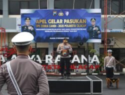 Polresta Cilacap Gelar Apel Pasukan Operasi Zebra Candi 2025, Berikut Fokus 9 Pelanggaran Prioritas di Cilacap