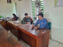 Ciptakan Lingkungan Aman dan Tertib, Babinsa Sambangi Lurah Pasar Harjodaksino