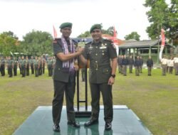 Kodim 0735/Surakarta Gelar Tradisi Satuan Sambut Pejabat Dandim Baru Letkol Inf Arief Handoko Usman