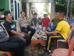 Bhabinkamtibmas Sapa Warga Selama Resepsi, Semangati Silaturahmi Antar Warga