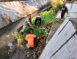 Wujud Kepedulian Terhadap Lingkungan Yang Sehat, Babinsa Bersama DLH, Kerja Bhakti Bersihkan Sampah Dan Rumput