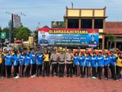 Polres Jepara Gelar Olahraga Bersama Peringati HUT Korpri ke-54