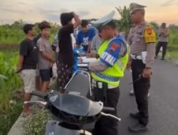 Satlantas Sragen Gerebek Titik Balap Liar di Girimargo, 8 Motor Disita