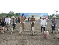 Wakapolri dan Kapolda Lampung Dampingi Menko Pangan Zulkifli Hasan Tanam Jagung di Lampung Selatan