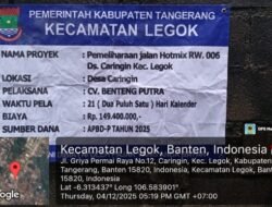 Proyek Pemeliharaan Jalan Hotmix di RW.06 Desa Caringin , Legok Di Sambut Masyarakat Dengan Gembira