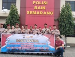 HUT Ke-78 Reserse, Satreskrim Polrestabes Semarang Gelar Baksos di Panti Asuhan