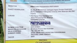 Proyek Penataan Prasarana Pertanian Milik Dinas Pertanian dan Perkebunan Provinsi Jateng Diduga Keras Ngawur 
