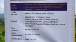 BBWS Citanduy SNVT Pelaksanaan Jaringan Pemanfaatan Air, Diduga Keras Melewati Batas Waktu Kontrak
