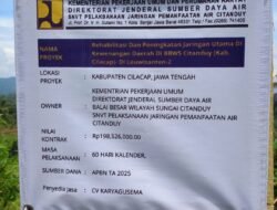 BBWS Citanduy SNVT Pelaksanaan Jaringan Pemanfaatan Air, Diduga Keras Melewati Batas Waktu Kontrak