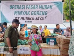 Diserbu Ratusan Warga, Pasar Murah di Tanjung Medan Dipenuhi Antusiasme.‎PT ATM Salurkan 1.000 Liter Minyak Goreng