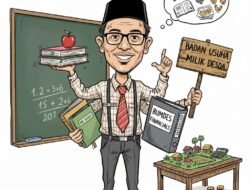 Dalih Musdes Tak Bisa Menabrak Aturan, Guru PNS Rangkap Ketua BUMDes Margajaya Disorot