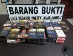 Polsek Kualuh Hulu Ringkus Pencuri Kios dan Penadah, BBM Serta Puluhan Bungkus Rokok Diamankan