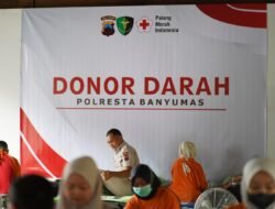 Dokkes Polresta Banyumas Gandeng PMI, Puluhan Kantong Darah Terkumpul