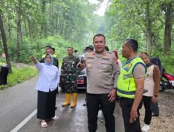 Sambut Nataru, Satlantas Polres Blora Gelar Kerja Bakti Jalur Blora – Randublatung