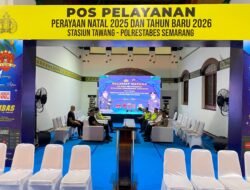 Kapolrestabes Semarang Cek Kesiapan Posyan Stasiun Tawang Jelang Nataru 2025–2026
