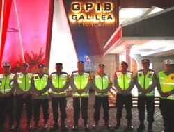 Kapolresta Cilacap Tinjau Pos Pengamanan Gereja, Wujudkan Natal yang Aman dan Damai