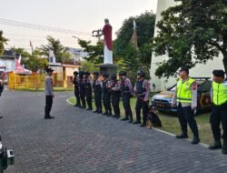 Polres Blora Perketat Pengamanan Gereja St. Pius X Saat Ibadah Natal
