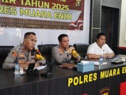 Polres Muara Enim Rilis Akhir Tahun 2025: Kamtibmas Kondusif, Kejahatan Menurun