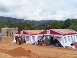 Kemensos Bangun Kamp Pengungsian di Tanah Merah Tapanuli Tengah