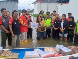 Polsek Juwana Dirikan Dapur Umum, Warga Korban Banjir: Terima Kasih Polisi Sudah Hadir